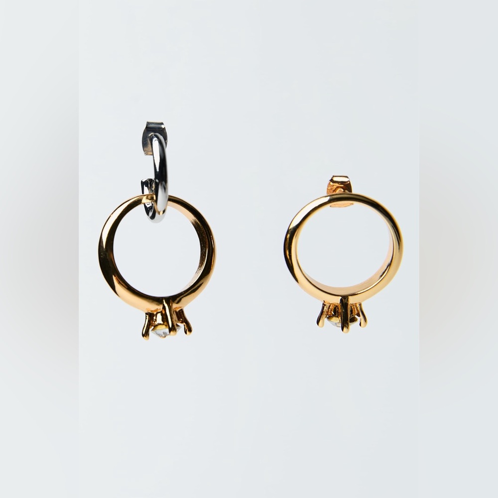 Zara Wedding Band Earrings - NWT